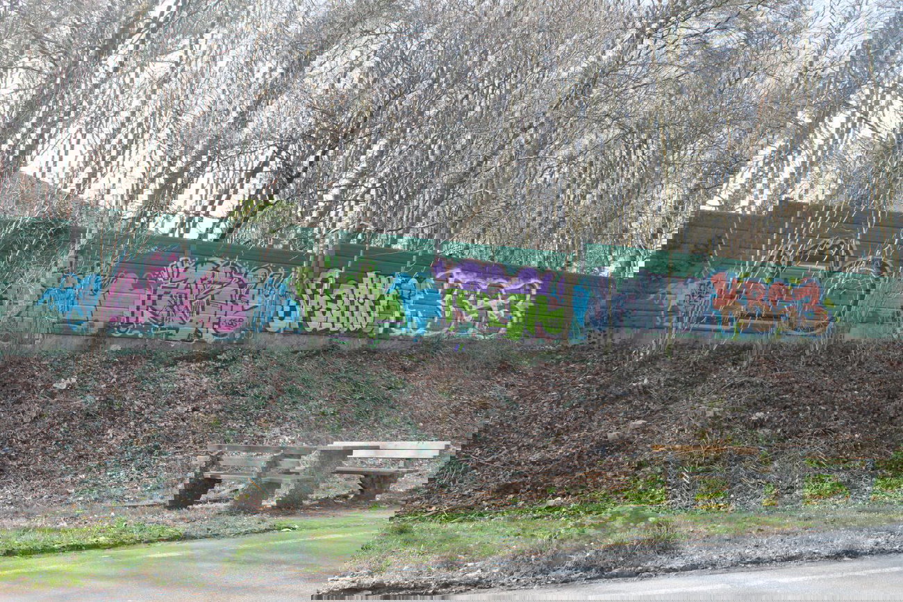 Graffiti Bombing - Photo by fragil - anc, biter, agil