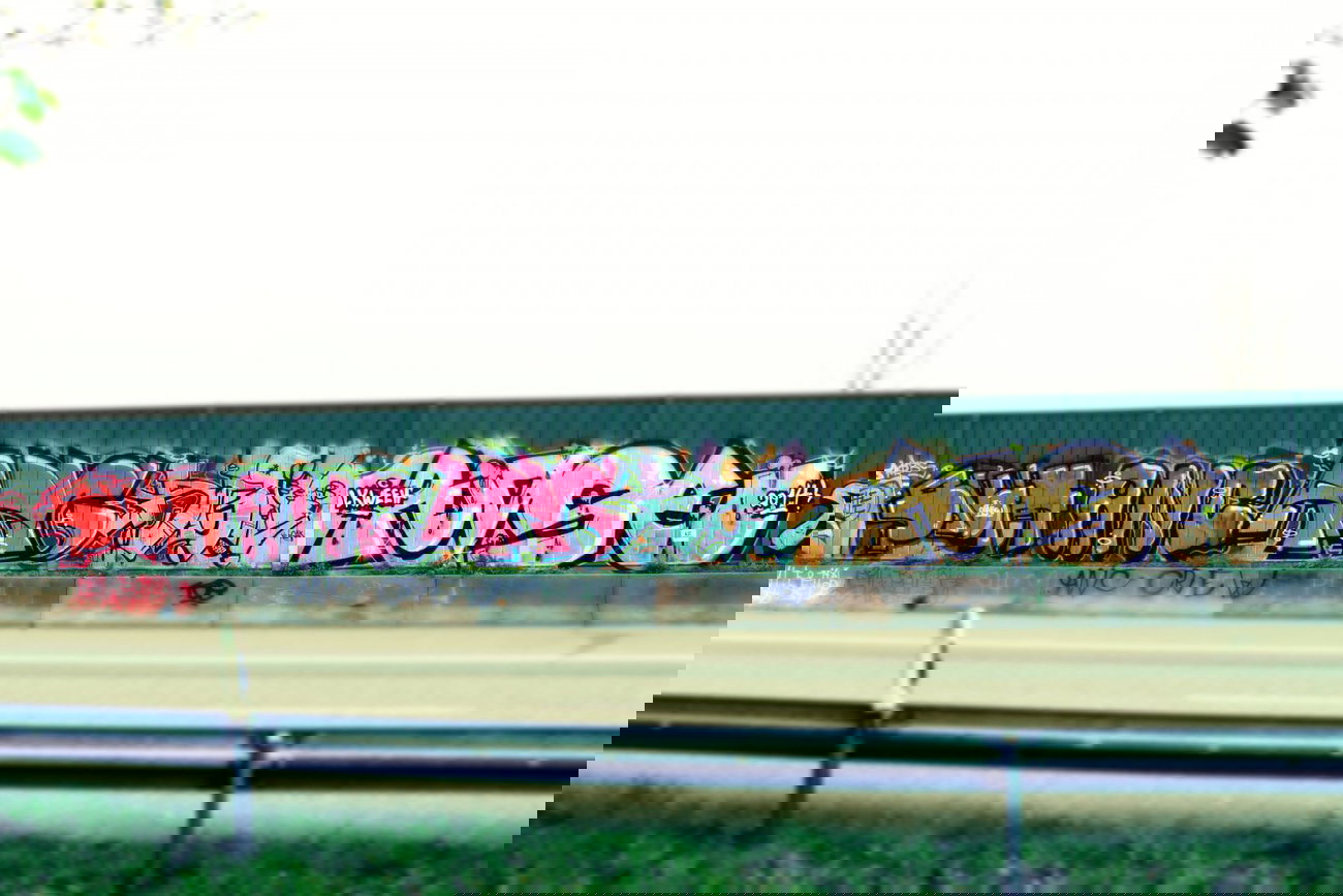 Graffiti Bombing - Photo by fragil - slum, anc, anc