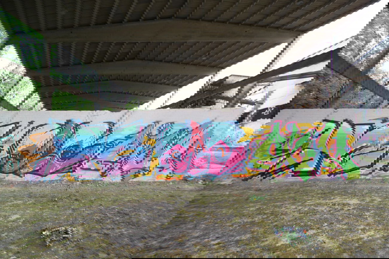 Graffiti Bombing - Photo by fragil - ANC, ANC, AGIL