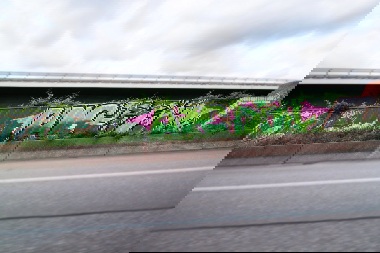 Graffiti Bombing - Photo by fragil - ANC, Agil