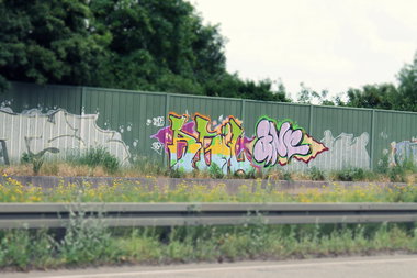 Graffiti Bombing - Photo by fragil - Agil, ANC