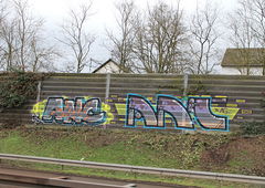 Graffiti Bombing - Photo by fragil - ANC, ANC