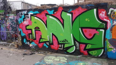 Graffiti Bombing - Photo by fragil - ANC, Dublin, Irland