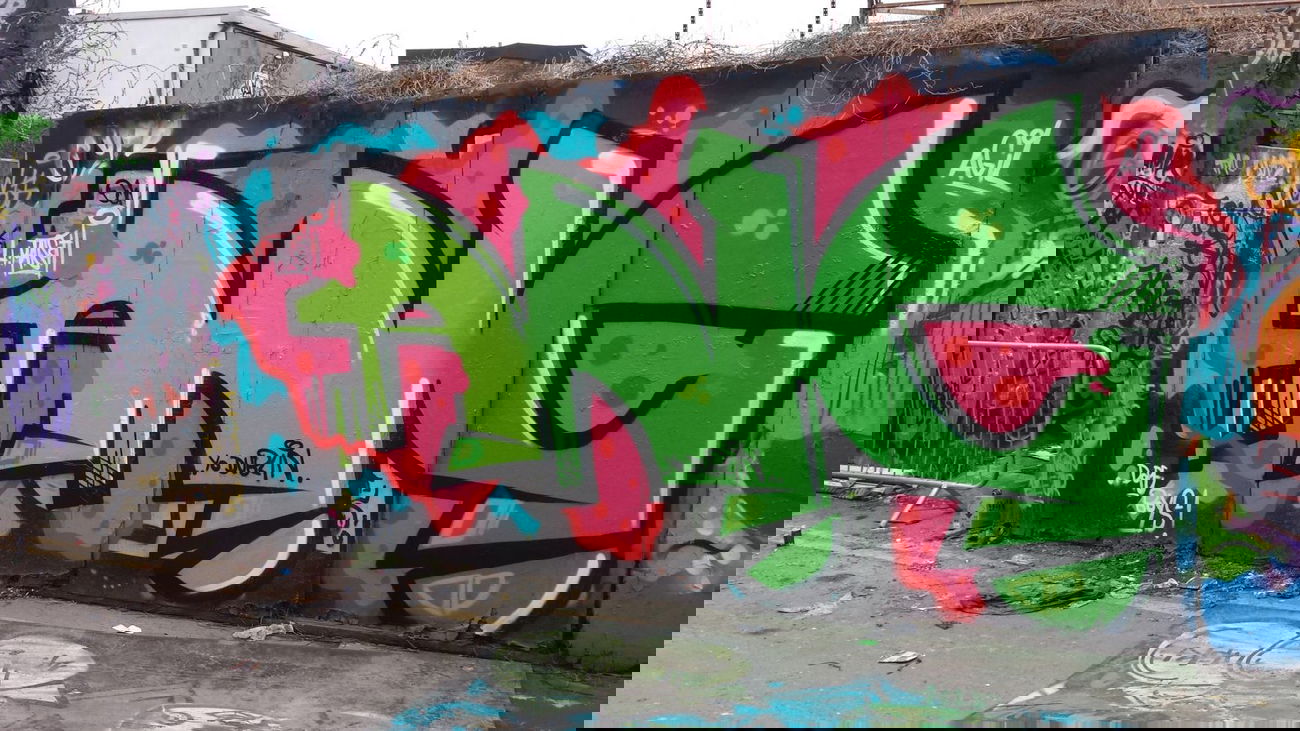 Graffiti Bombing - Photo by fragil - ANC, Dublin, Irland