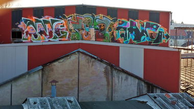 Graffiti Bombing - Photo by fragil - ANC, TED, ANC