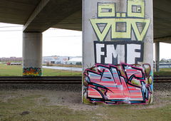 Graffiti Bombing - Photo by fragil - ANC, Amsterdam