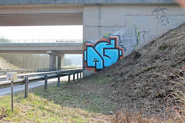 Graffiti Bombing - Photo by fragil - AG, ANC