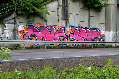 Graffiti Bombing - Photo by fragil - ANC, ANC