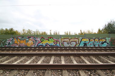 Graffiti Bombing - Photo by fragil - ANC, ANC, AG