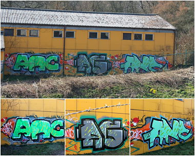 Graffiti Bombing - Photo by fragil - ANC, AG, ANC