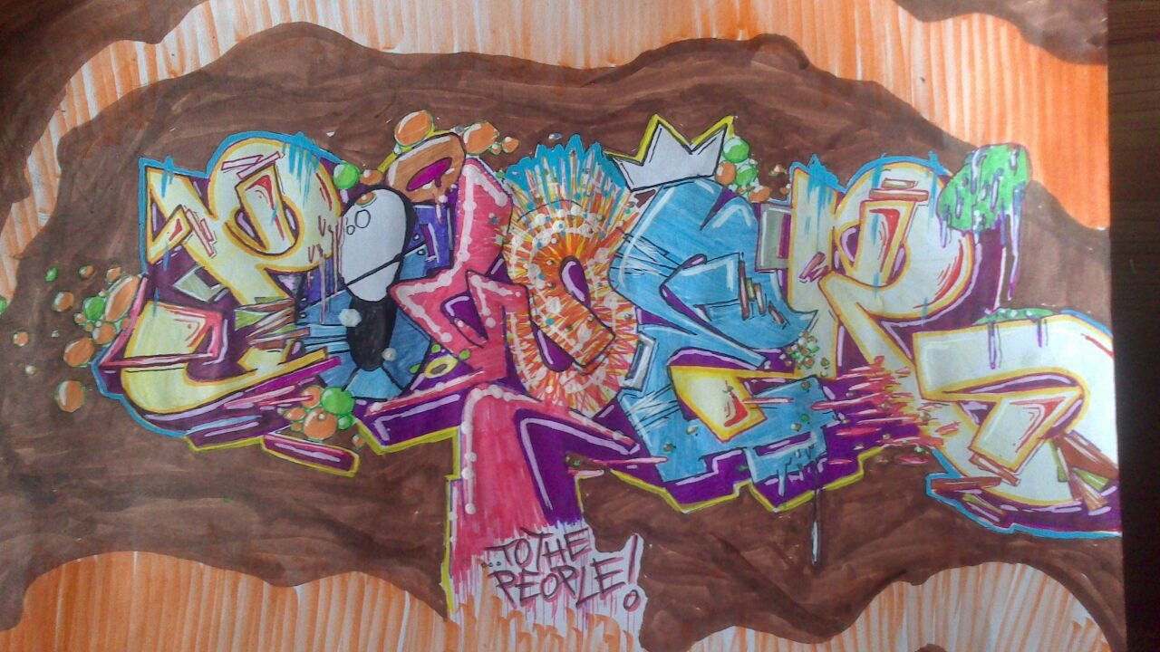 Graffiti Sketch - Photo by freakazoid