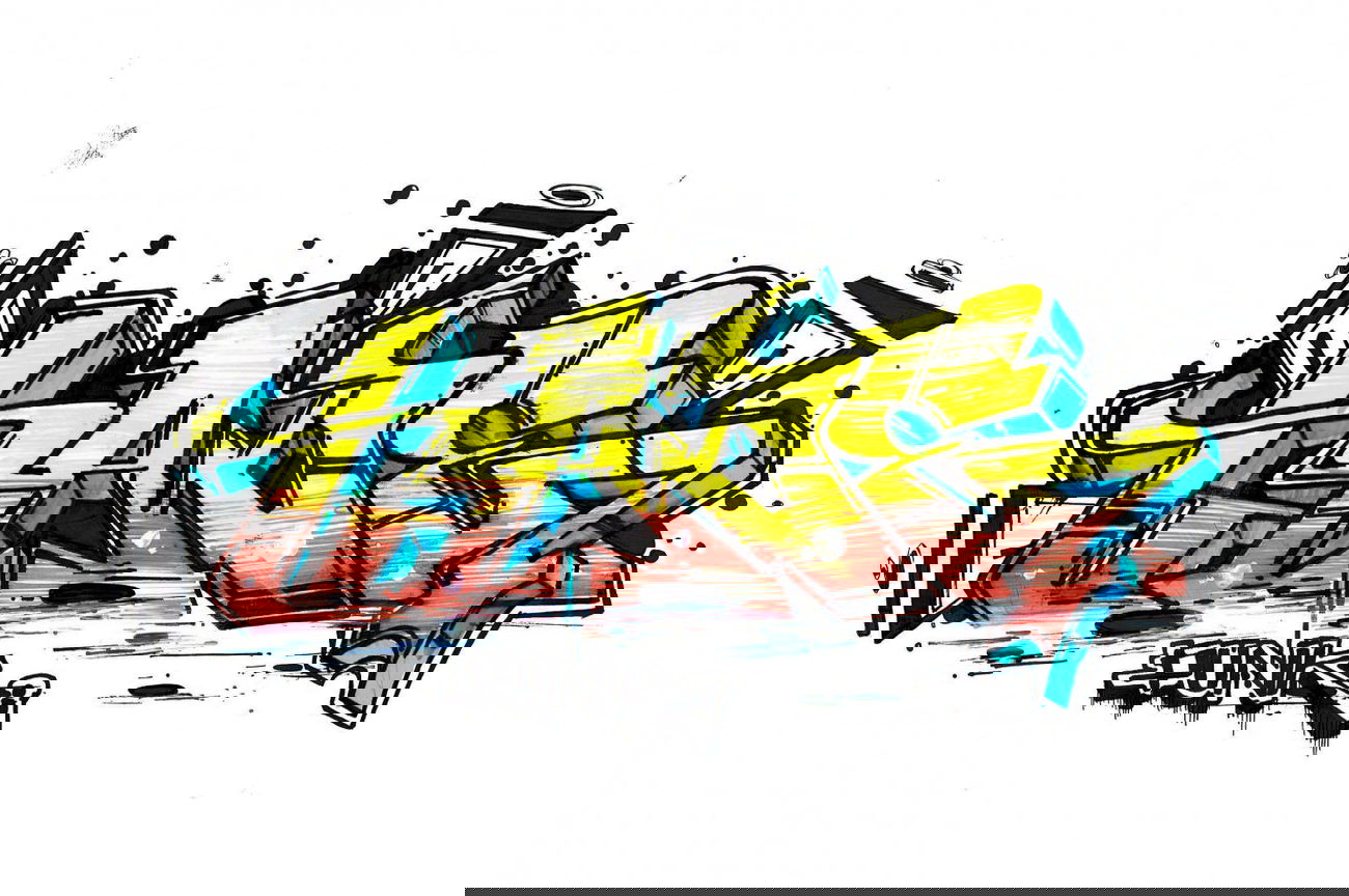 Graffiti Sketch - Photo by freaks - tade, battle (2014)