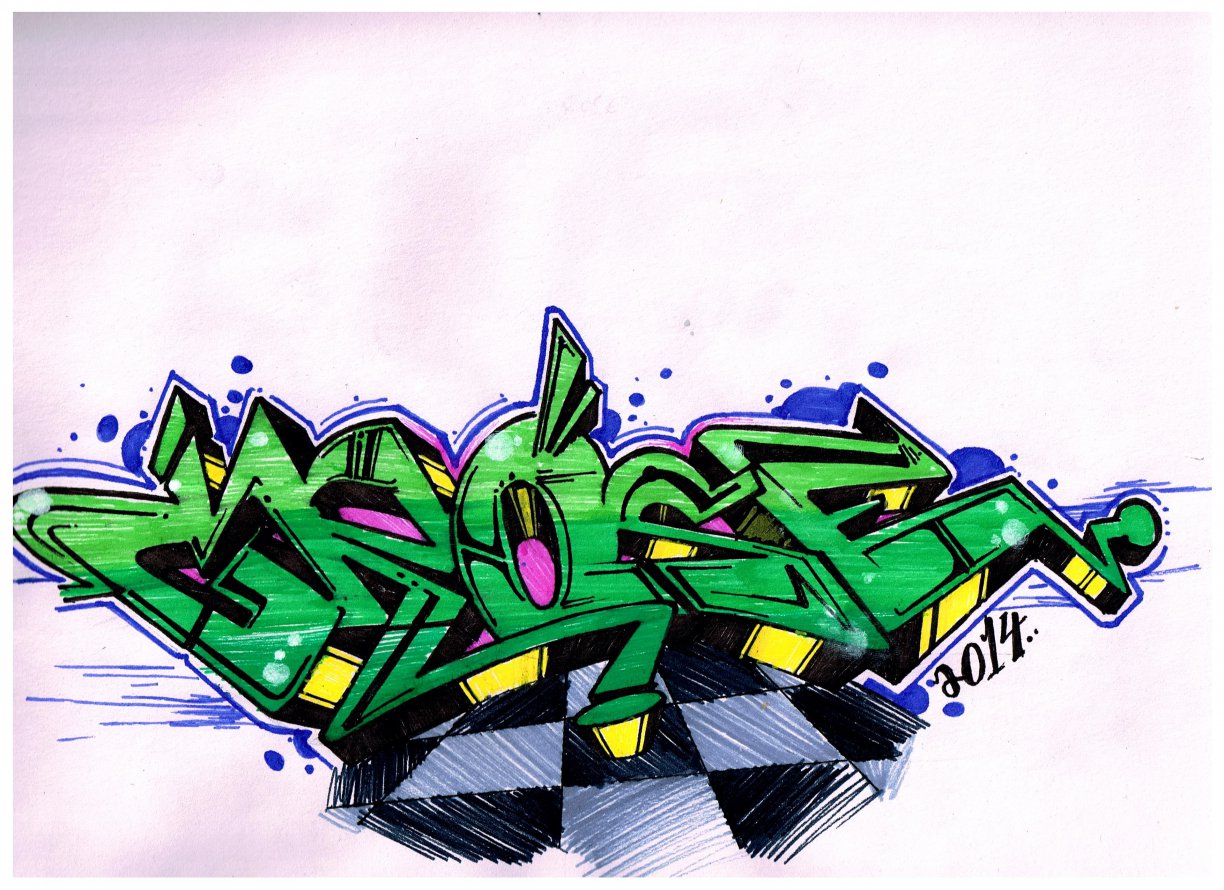 Graffiti Sketch - Photo by freaks (2014)