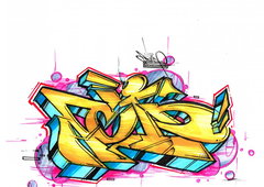 Graffiti Sketch - Photo by freaks (2014)