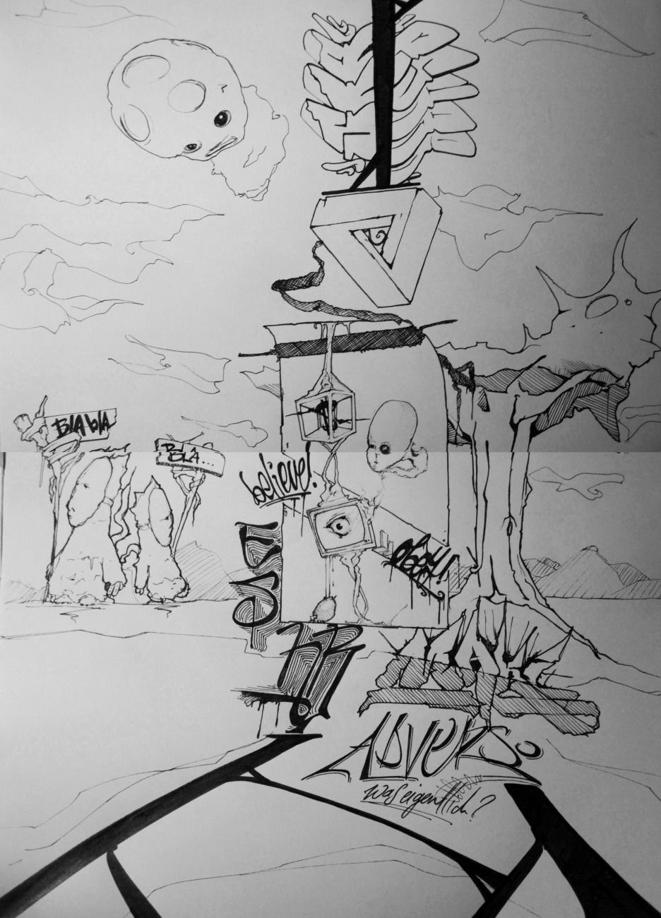 Graffiti Sketch - Photo by freddybongo (2015)