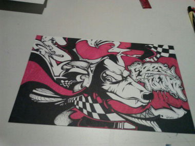 Graffiti Sketch in Emporia - Photo by freehand88 - blackbook (2013)