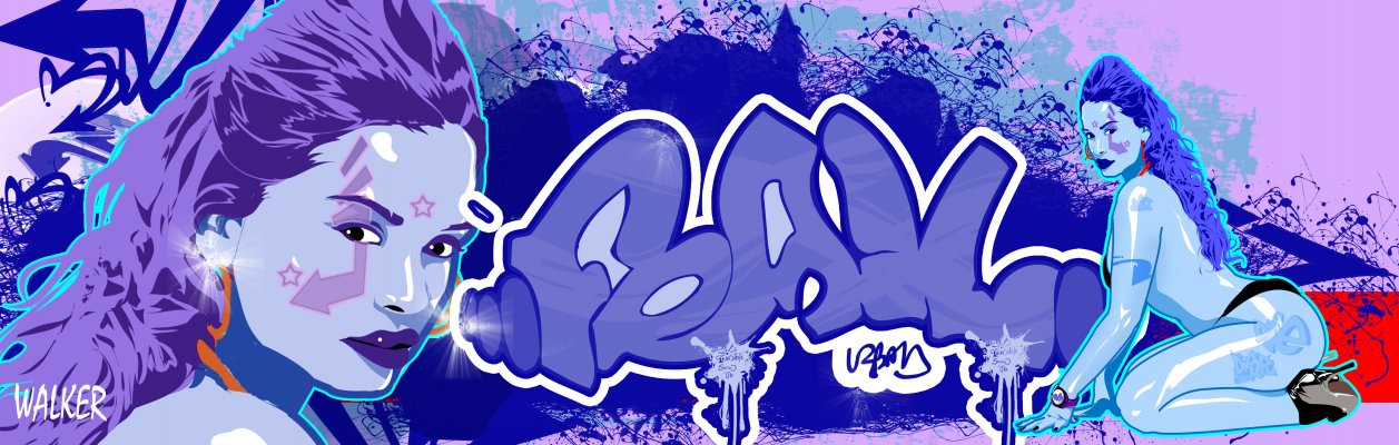 Graffiti Artwork in Emporia - Photo by freehand88 - grils, graffiti, Digital (2012)