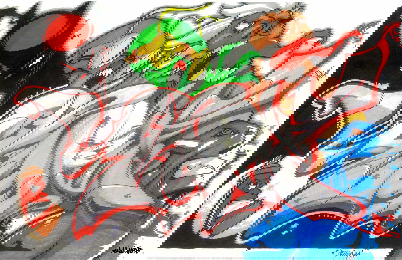 Graffiti Sketch in Allegany - Photo by freehand88 - marker, painting, freehand (2013)