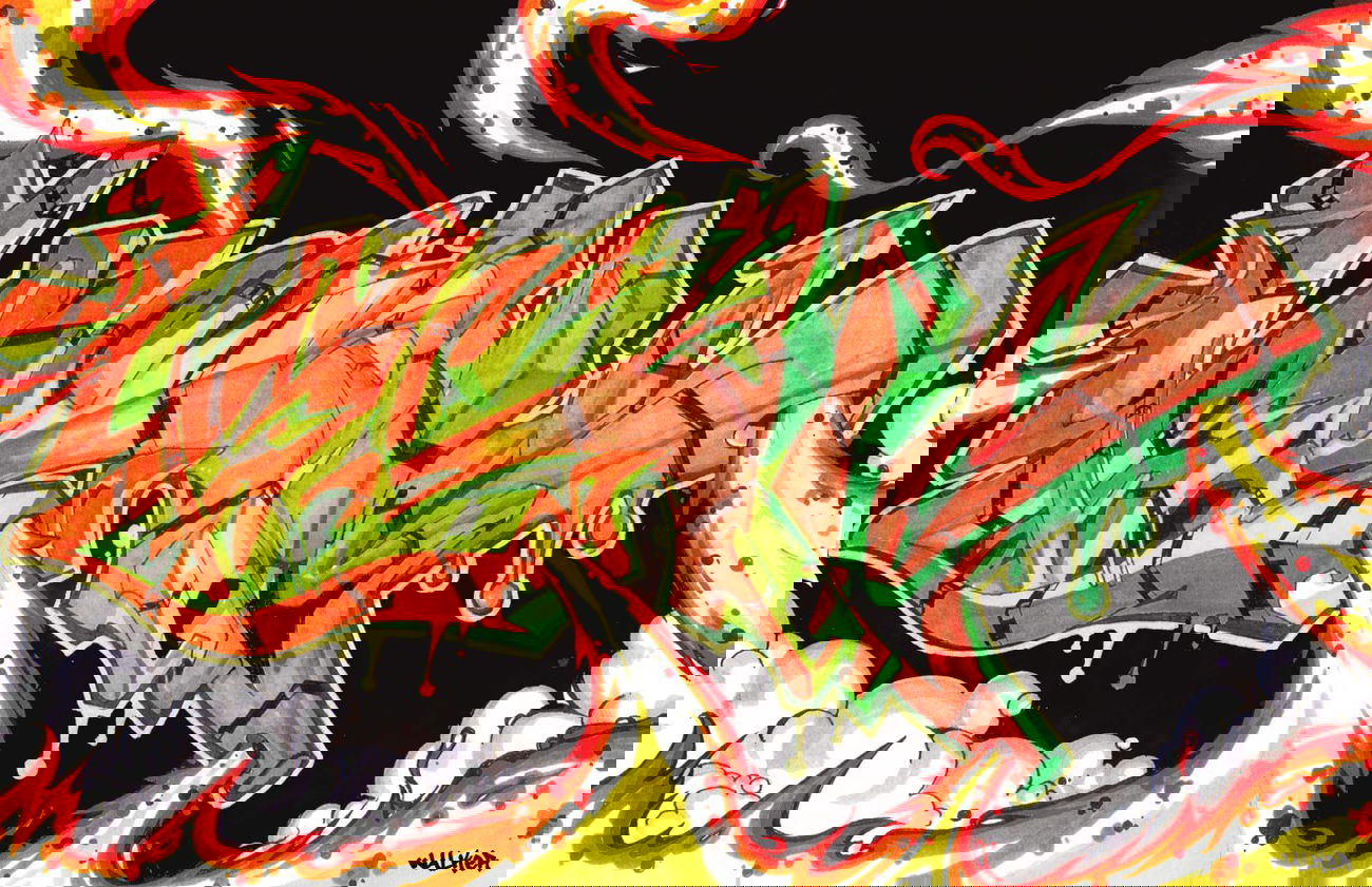 Graffiti Sketch in Fairlee - Photo by freehand88 - freehand, 88, marker (2012)