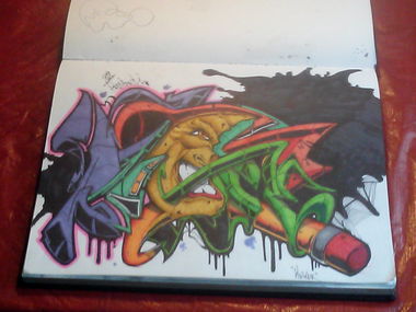 Graffiti Sketch - Photo by freehand88 - freehand, 88, sketches (2013)