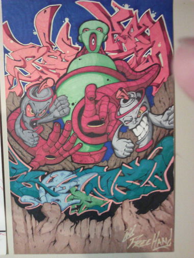 Graffiti Sketch - Photo by freehand88 - blackbook, skeches, marker (3013)