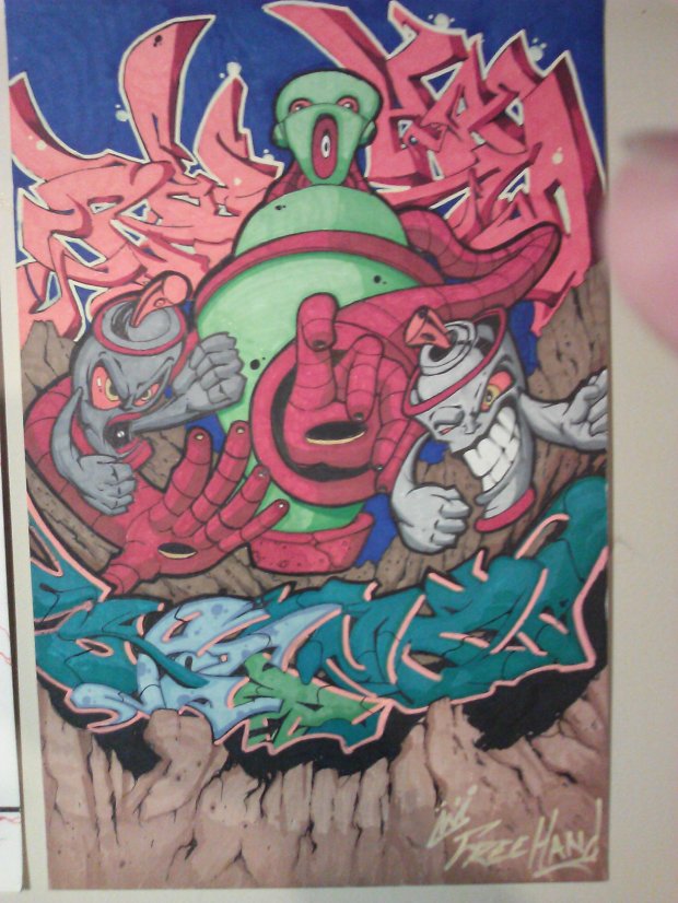 Graffiti Sketch - Photo by freehand88 - blackbook, skeches, marker (3013)