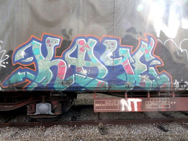 Graffiti Train - Photo by freightkilla - KAYE, graffiti, freight