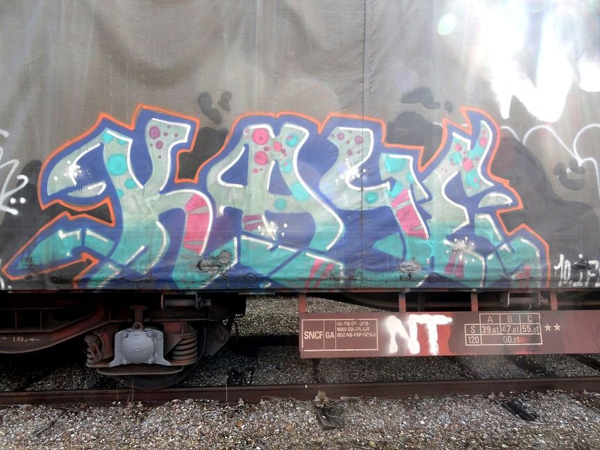 Graffiti Train - Photo by freightkilla - KAYE, graffiti, freight