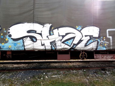 Graffiti Train - Photo by freightkilla - SHAE, graffiti, freight