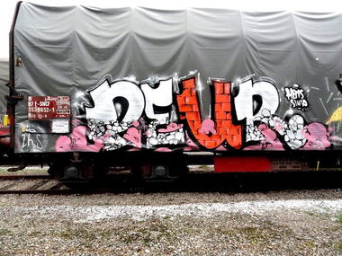 Graffiti Train - Photo by freightkilla - PEUR, graffiti, freight