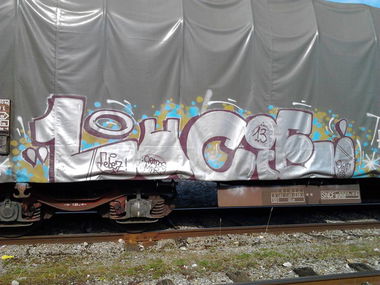 Graffiti Train - Photo by freightkilla - LUCIE, freight, graffiti (2013)