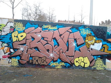 Graffiti Wall - Photo by freightkilla - reduc, graffiti (2014)