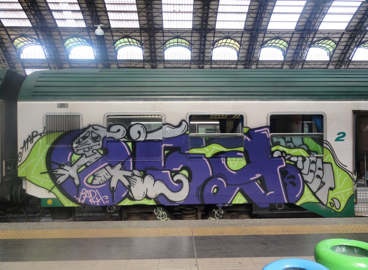 Graffiti Train - Photo by freightkilla - italia, train, bart