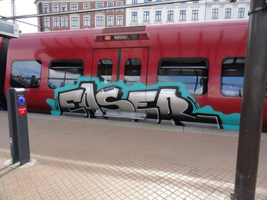 Graffiti Train - Photo by freightkilla - easer, train, graffiti