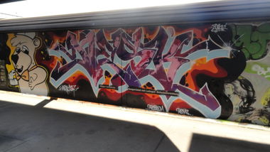 Graffiti Train - Photo by freightkilla - nesk, ws, genève (2014)