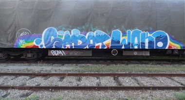 Graffiti Train - Photo by freightkilla - sabot, wako, ng