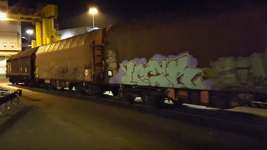 Graffiti Train in Německo - Photo by freightraffic - ker, fr8, freight (2016)