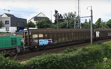 Graffiti Train in District of žilina - Photo by freightraffic - dbz, freight, fr8 (2016)