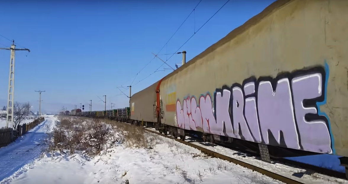 Graffiti Train in Česko - Photo by freightraffic - spicm, krime, freight (2015)