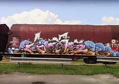 Graffiti Train in Česko - Photo by freightraffic - ster, fullcolor, freight (2016)