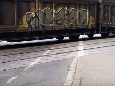 Graffiti Train in Krakov - Photo by freightraffic - drek, freight, fr8 (2016)