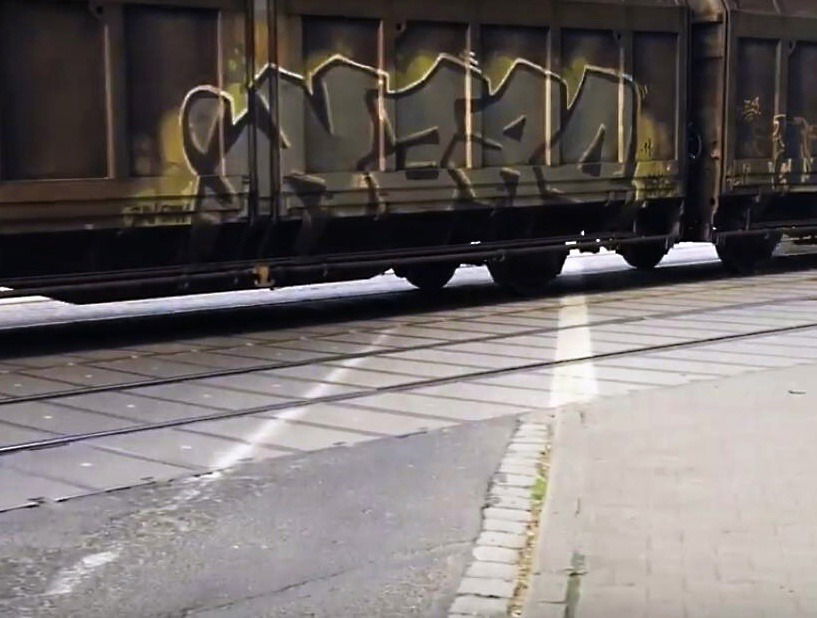 Graffiti Train in Krakov - Photo by freightraffic - drek, freight, fr8 (2016)