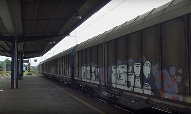 Graffiti Train in Ostrava - Photo by freightraffic - fr8, freight (2016)