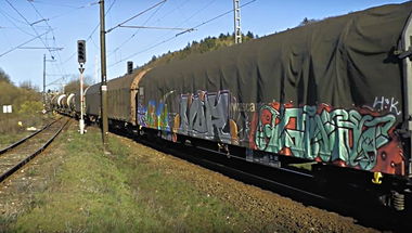 Graffiti Train in Okres žilina - Photo by freightraffic - fret, fr8, freight (2015)