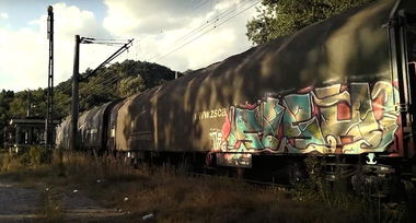 Graffiti Train in Okres martin - Photo by freightraffic - stsh, freight, fr8 (2015)
