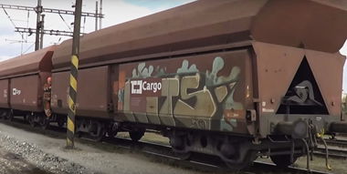 Graffiti Train in Česko - Photo by freightraffic - wits, cargo, fret (2015)