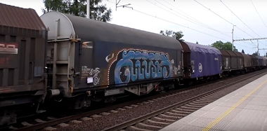 Graffiti Train in Vendryně - Photo by freightraffic - freight, fr8, fret (2016)