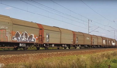 Graffiti Train in Stéblová - Photo by freightraffic - paso, fr8 (2015)