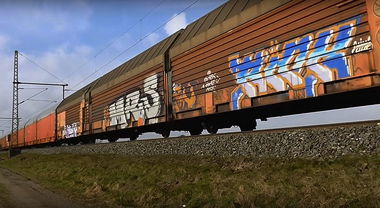 Graffiti Train in Německo - Photo by freightraffic - mrs, rick, fr8 (2016)