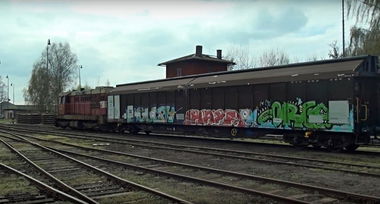 Graffiti Train in Česko - Photo by freightraffic - hayf, org, fr8 (2017)